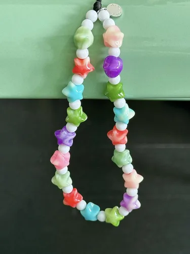 Vista 42 de Drawwind Correa con cuentas para teléfono con pulsera universal, cordón para teléfono celular lindo, pulsera de muñeca con cuentas, cadena de hilo