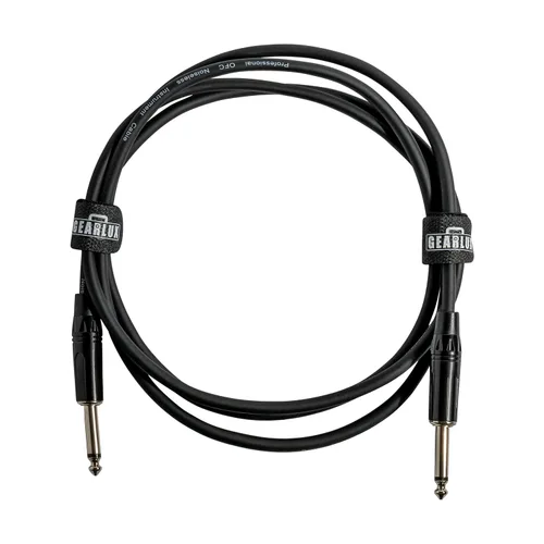 Vista 6 de Gearlux Cable de instrumento/cable de guitarra, 1/4 de pulgada, recto a recto, negro, 6 pies - paquete individual