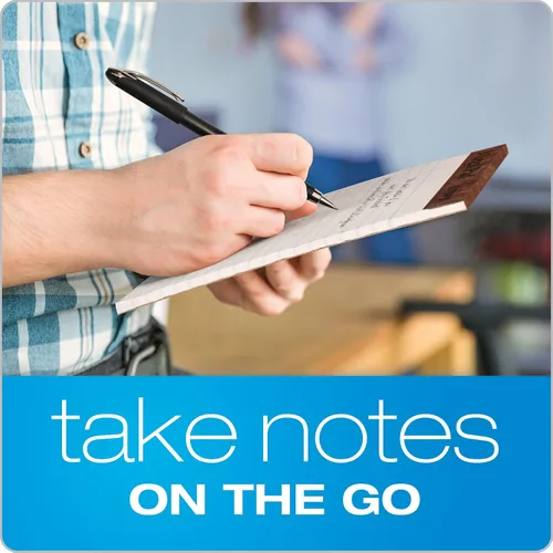 Vista 7 de TOPS Blocs de notas tamaño legal de 5 x 8, paquete de 12, marca The Legal Pad, con líneas estrechas, papel blanco, 50 hojas por bloc de notas