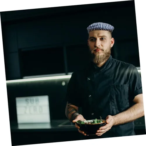 Vista 5 de GALPADA Waiter Hat Hotel Hat Restaurant Hat Catering Hat Bartender Hat Commercial Hat Pub Hat Chef Beanie Chef Hat Cook Hat Chief Hat Waiter Cap