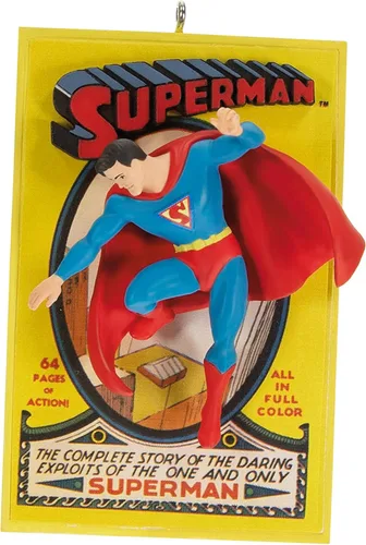 Vista 9 de Hallmark Keepsake Adorno de Navidad 2025, DC Superman, regalos de superhéroes