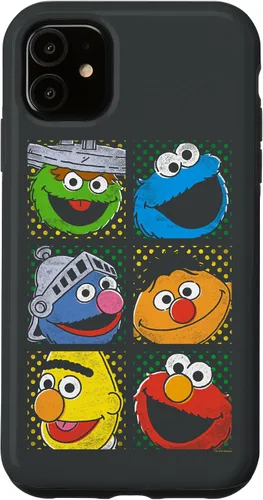Vista 8 de Funda para iPhone 16 Sesame Street Group Squares