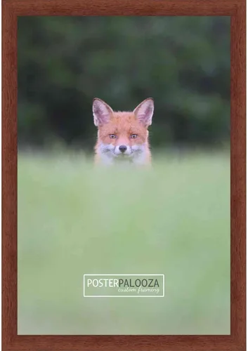 Vista 11 de Poster Palooza 3x3 Inch Traditional Walnut Complete Wood Square Picture Frame with UV Acrylic Plexiglass, Foam Board Backing & Hardware Included