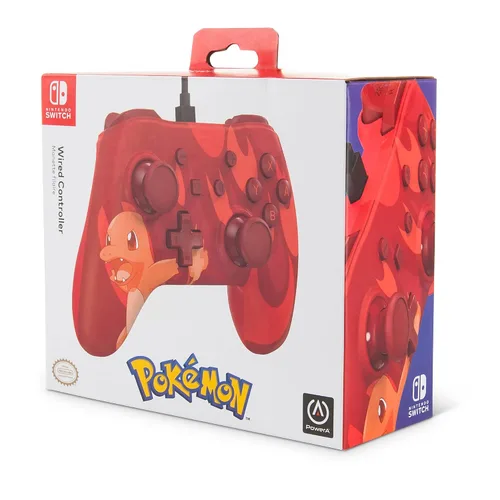 Vista 8 de PowerA Wired Controller for Nintendo Switch - Pokémon Charmander Blaze, Gamepad, Game controller, Wired controller, Officially licensed