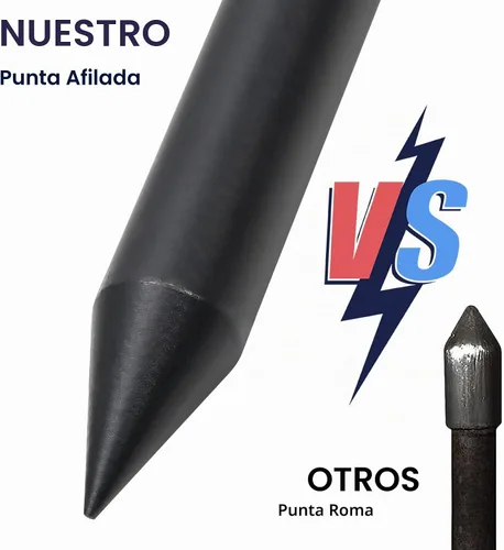 Vista 2 de Sonda de varilla de suelo, herramienta localizadora de tanque séptico de metal de 48 pulgadas, varilla de sondeo de suelo para compactación