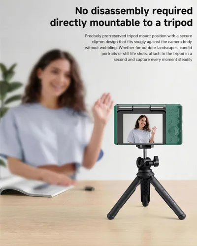 Vista 5 de Funda de silicona para cámara digital Pixpro C1 con cubierta extraíble para lente y protector de pantalla y cordón para accesorios pixpro C1