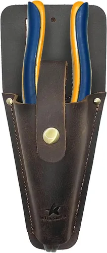 Vista 5 de Funda de podadora de cuero de jardín,Funda de herramienta para tijeras de podar de jardinería,Cubierta protectora de tijera duradera