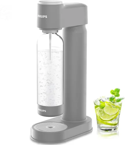 Vista 8 de PHILIPS Botellas de carbonatación, paquete doble de 1 litro, botellas de agua con gas reutilizables para mascotas compatibles