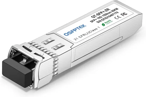 Vista 15 de QSFPTEK Módulo SFP+ 10G 10GBASE-LR 1310nm 10km DDM SMF LC Transceptor SFP+ de Modo Único Compatible para Arista SFP-10G-LR