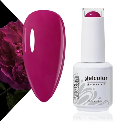 Vista 17 de Arte Clavo Pearlescent Nude Gel Nail Polish 15ml - HEMA Free Soak off UV LED Nail Gel for Manicure, DIY Nail Art, Home Salon Use 11029