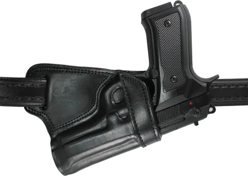 Vista 9 de YT HOBBY Funda de Pistola de Cuero Artesanal Premium SOB (Small of Back)