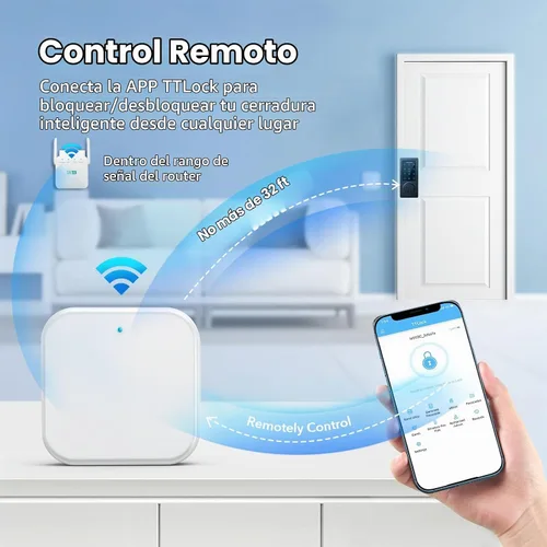 Vista 5 de Puerta de enlace inteligente Wi-Fi, concentrador G2 para cerradura
