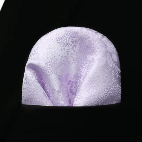 Vista 112 de Corbatas florales tejidas clásicas para hombre, corbata cuadrada de bolsillo, corbatas formales para hombres, boda con pañuelo