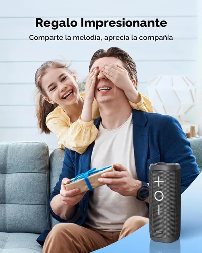 Vista 9 de Tribit StormBox 2 - Altavoz Bluetooth, 34 W, sonido de 360°, tiempo