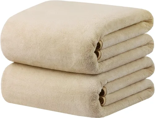 Vista 25 de JML - Toallas de baño de microfibra de gran tamaño (30 x 60 pulgadas), suaves, súper absorbentes y de secado rápido, multiusos para deportes