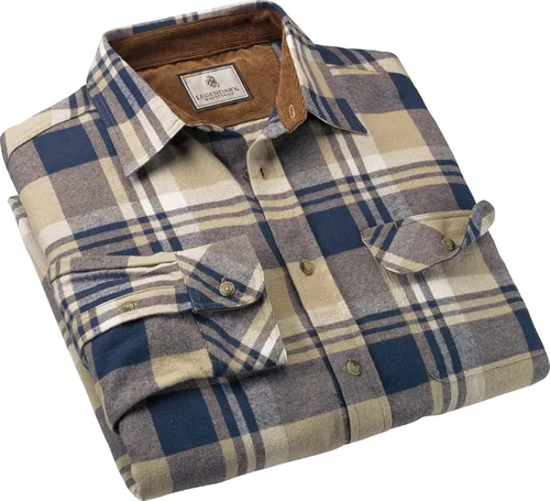 Vista 3 de Legendary Whitetails Men's Buck Camp Flannel, Long Sleeve Plaid Button Down Casual Shirt, Corduroy Cuffs