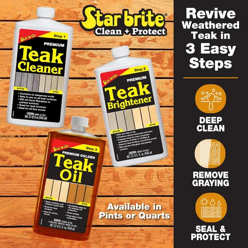 Vista 3 de Star Brite 081216 Starbrite Kit de Cuidado de Teca Pinta