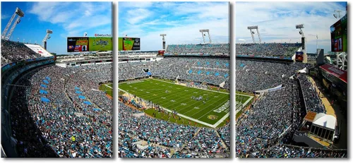 Vista 44 de TUMOVO MetLife Stadium - Decoración de pared de Nueva York, 3 piezas, lienzo, arte de pared para decoración del hogar, juegos de fútbol americano