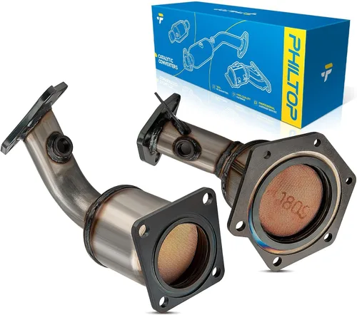 Vista 62 de PHILTOP Convertidor Catalítico de Ajuste Directo para Murano 2009 2010 2011 2012 2013 2014 3.5L, Cáscara de Acero Inoxidable Aluminio 203-1010