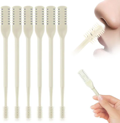 Vista 11 de Teamoda Cortador de pelo nasal para mujeres y hombres, removedor de vello de nariz manual giratorio 360º 2026, cuchillo de doble cara, artículos