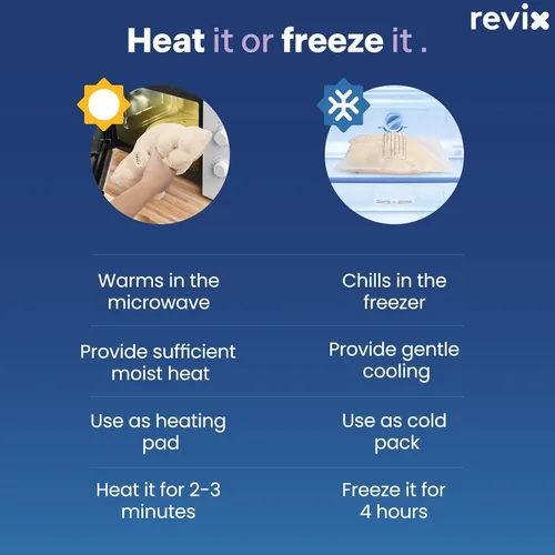 Vista 7 de REVIX Almohadilla térmica para microondas para cuello, hombros y espalda, envoltura térmica para microondas con calor húmedo para tensión muscular