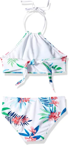 Vista 2 de Kanu Surf Mahina bikini halter de 2piezas para niñas, traje de baño para playa