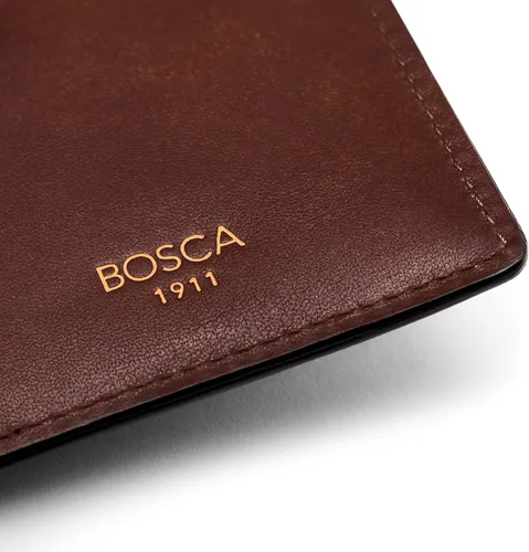 Vista 7 de Bosca - Cartera de piel italiana con cierre magnético para hombre