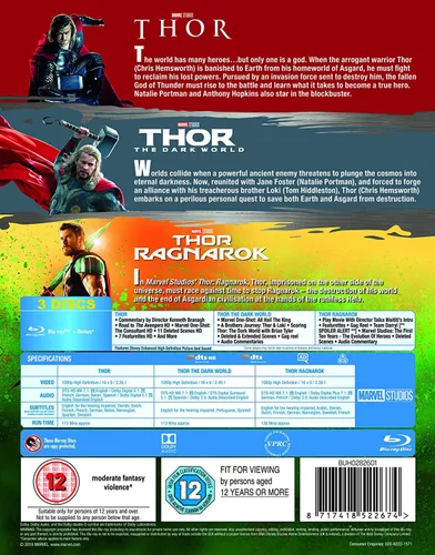 Vista 3 de Thor 1-3 (Complete Collection Box-Set) - Avengers 1-3 (Complete Collection Box-Set) - Marvel 6 Movie Bundling Blu-ray