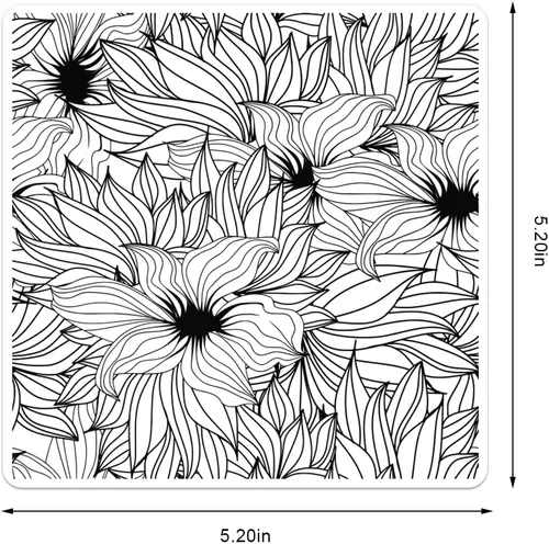 Vista 2 de Florecer flores fondo sellos transparentes para hacer tarjetas, plantas decorativas, fondo, sellos de silicona transparente para manualidades