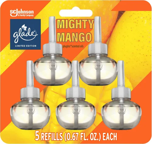 Vista 11 de Glade PlugIns Ambientador de Aceite con Aroma, Cool Coconut Edición Limitada, 3.35 oz Total, 5 Recambios