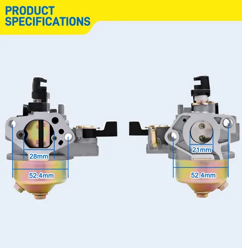 Vista 4 de Kit de carburador FitBest para Honda GX240 y GX270 con filtro de aire y bujía – Reemplaza Honda 16100-ZE2-W71/16100-ZH9-W21 – Pre-sintonizado