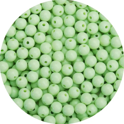 Vista 45 de BONNY BOXX 2000 piezas 4 mm cuentas redondas de acrílico de zafiro suave, bolas de plástico de chicle de burbujas, cuentas gruesas de bolas