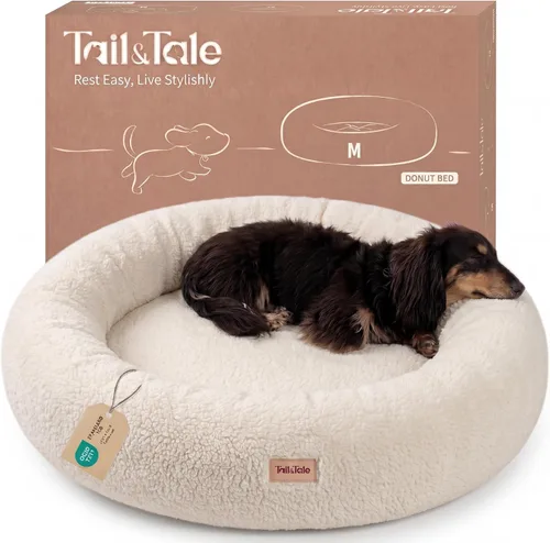 Vista 11 de Cama refrescante y calmante para perros grandes – Cama ortopédica redonda de espuma viscoelástica para aliviar la ansiedad y apoyo