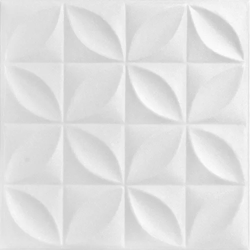 Vista 12 de À LA MAISON CEILINGS R103 Perceptions - Azulejo de techo de espuma (21.6 pies cuadrados/caja), paquete de 8, color blanco liso