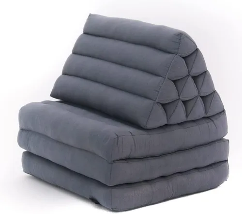 Vista 29 de Leewadee - Cojín Tailandés plegable para el suelo con respaldo para TV, sala de estar, colchón para exterior, 65.7 x 20.9 x 11.8 pulgadas, Kapok