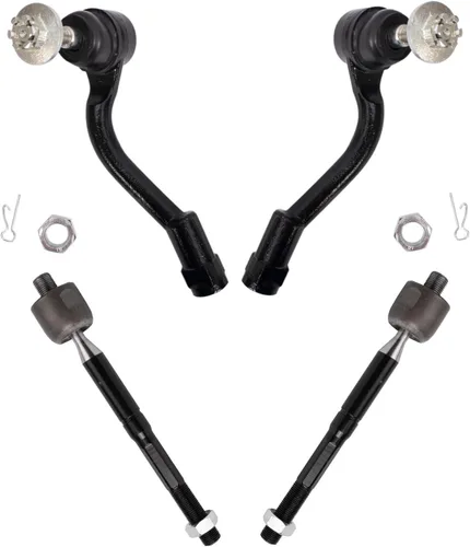 Vista 202 de TRQ Juego de varillas de acoplamiento delanteras interiores y exteriores, 4 piezas, compatible con Kia Soul 2014-2019 15-19 Soul EV