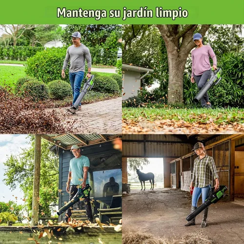 Vista 6 de Greenworks Pro Bare Tool - Soplador de hojas eléctrico inalámbrico de iones de litio de 60 voltios máximo, 610 CFM, GEN2 sin escobillas; Batería
