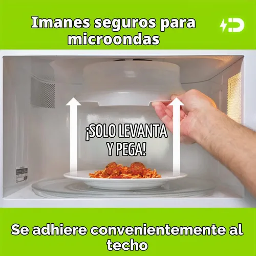 Vista 4 de HOVER COVER Cubierta magnética para salpicaduras de microondas, plegable