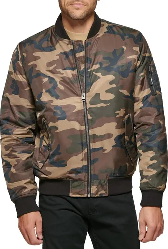 Vista 24 de Levi's MA-1 Flight chamarra satinada sin relleno para hombre
