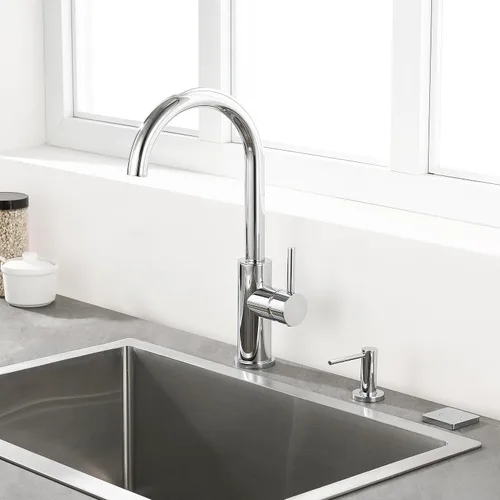 Vista 2 de Kit de interruptor de aire de latón cromado, botón inalámbrico para fregadero superior para eliminación de residuos de basura y alimentos