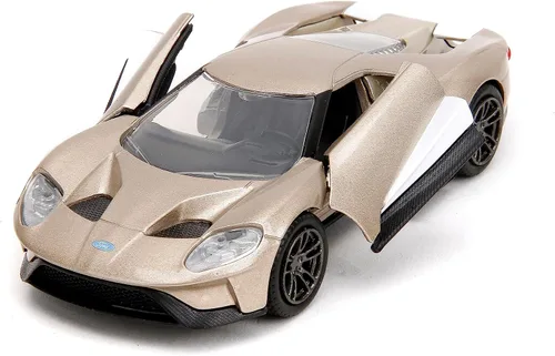 Vista 5 de Jada Pink Slips 1:32 W1 2017 Ford GT - Coche fundido a presión, juguetes para niños y adultos (oro metálico)