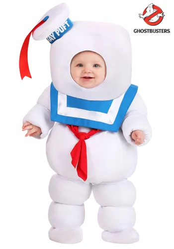Vista 3 de Disfraz de Stay Puft de Ghostbusters para Bebés Multicolor