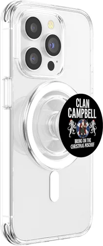 Vista 3 de Campbell Clan Christmas Scottish Family Name Party PopSockets MagSafe PopGrip para iPhone