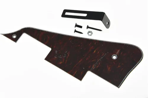 Vista 72 de KAISH Golpeador de guitarra Abalone Pearl LP con soporte negro para Epiphone Les Paul