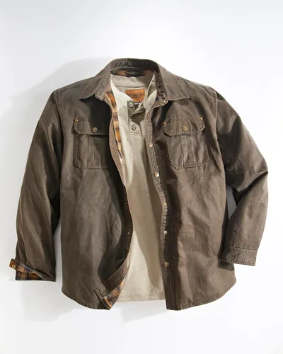 Vista 7 de Venado Cotton Suede Concealed Carry Shirt Jacket