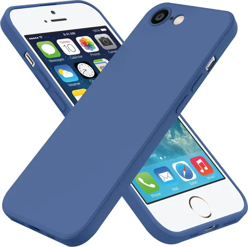 Vista 11 de Funda para iPhone SE de 3ª generación 2022, iPhone SE 2020, iPhone 7/8, funda de goma de gel de silicona líquida, funda protectora antideslizante