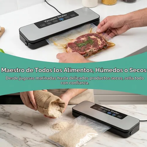 Vista 4 de Sellador compacto de vacío 5 en 1: modos V/M/D/R/S, fresco más