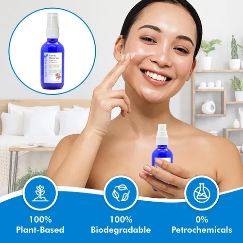 Vista 5 de Blue Beautifly Hidratante facial de rosa mosqueta, restaura la elasticidad, aumenta el colágeno y protege la piel, hidratante de ácido hialurónico