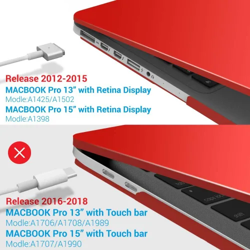 Vista 110 de IBENZER - Compatible con Funda para MacBook Pro de 13 Pulgadas 2015 2014 2013 Finales 2012 A1502 A1425, Carcasa Rígida con Cubierta para Teclado