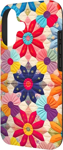 Vista 2 de Quilting Flower Blooms Quilt Pattern Case for iPhone 17